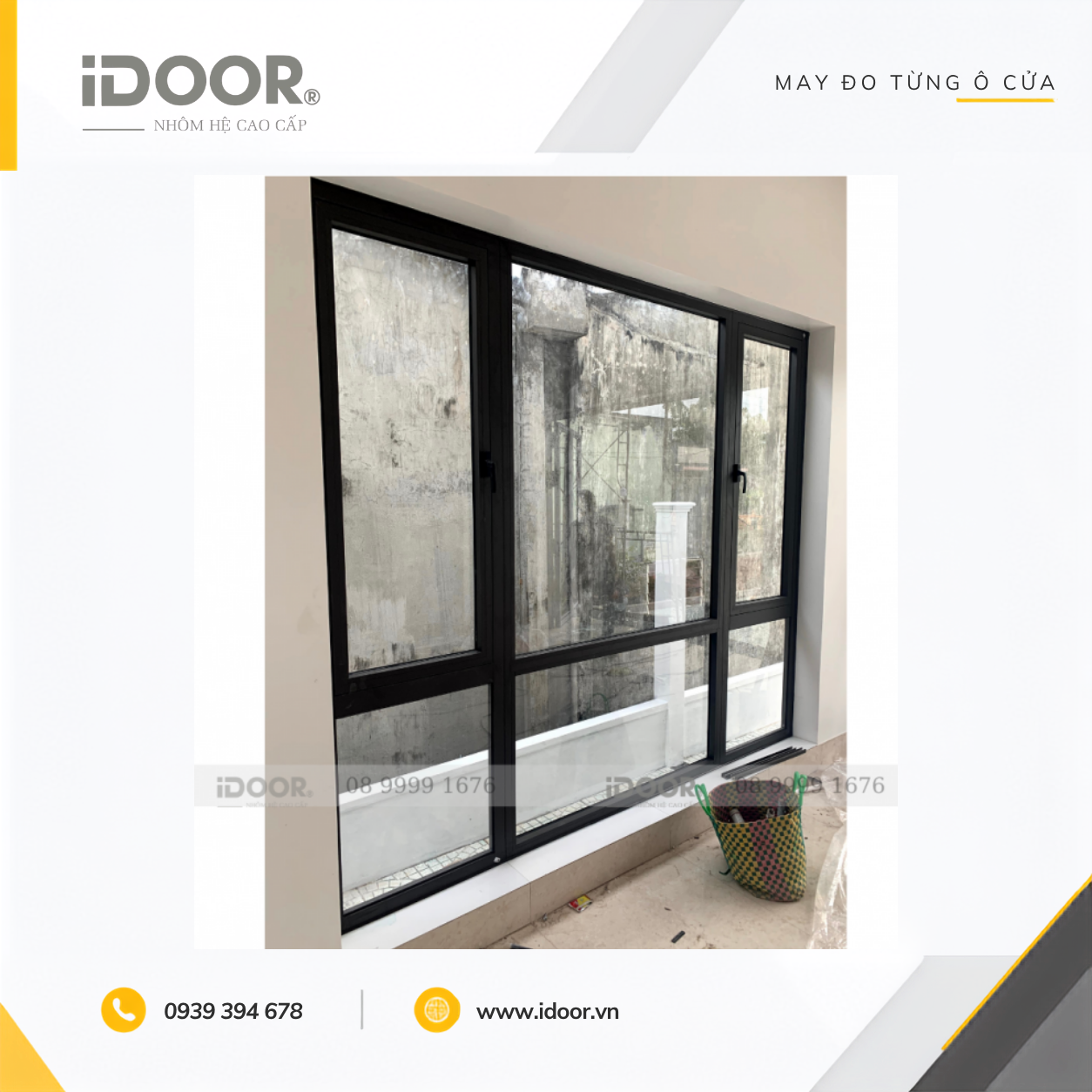 Cửa sổ 1 cánh Xingfa hệ 55 thực tế